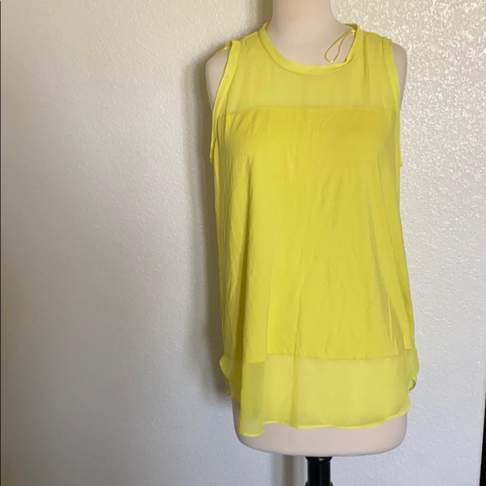 Neon yellow tank top